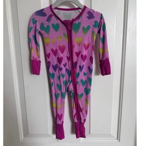 Hearts Little Sleepies Zippy 0-3